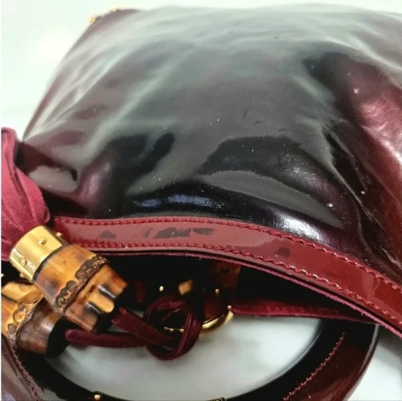 GUCCI Patent Leather Medium Indy Hobo - Picture 5 of 7
